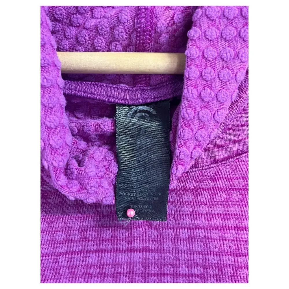 Champion Top Womens XX Large Purple Funnel Neck Pullover Long Sleeve Cozy Comfy